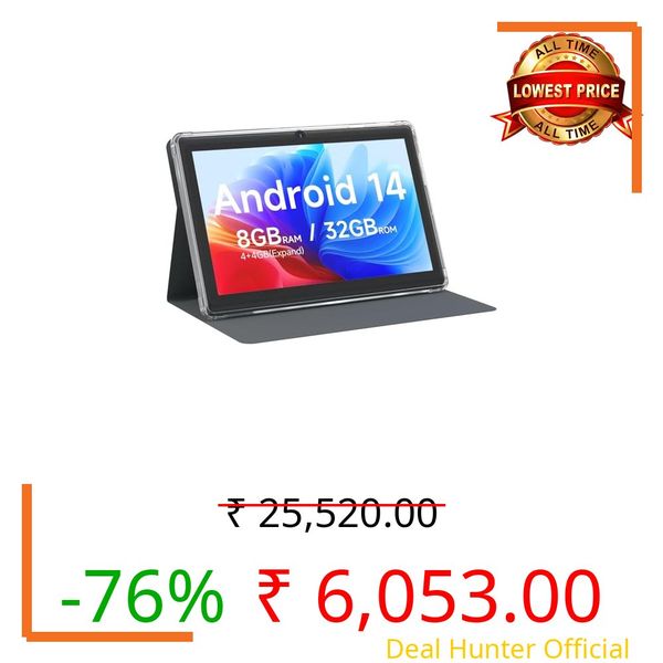 CUPEISI Android 14 Tablet, 7" Tablet, 8GB RAM + 32GB ROM/1TB Expandable Tablet, 1.6GHz Quad-Core Processor, 1024x600 IPS HD Touchscreen, 5MP Camera