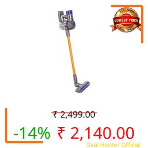 Casdon Dyson Cordless Vacuum Cleaner|Vacuum Cleaner Toy for Kids,Cleaning Playset With Realistic Feel,With Adjustable Suction & Sound, Role Play Vacuum, Roleplay Toys|Educational Toys For Kids Aged 3+