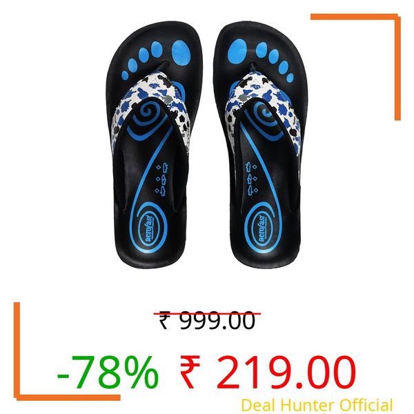 Aerofast PU Blue Casual (LA08A8) Slippers for Women - 36 EU