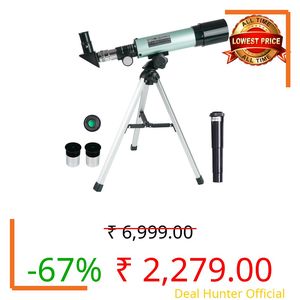 Misilmp Astronomical Telescope for Kids Zoom 360/50mm 90X HD Monocular Space Telescope for Outdoor Portable Refractor Spotting Scope with Tripod for Kids/Adult/Beginners