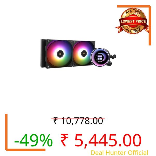 Thermalright Frozen Notte 240 Black ARGB V2 Water Cooling CPU Cooler,240Black CPU Cooler Specifications, Double PWM Fans, S-FDB Bearings, Suitable for AMD/AM4 AM5,Intel LGA 1700/1150/1151/1200/2011