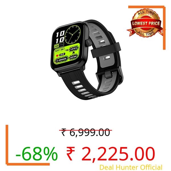 Noise Pro 4 GPS Smart Watch with GPS Built-in, Advanced Bluetooth Calling tech,1.85" Display, 600Nits, Functional Crown, Upto 7 Days Battery, Step & Sleep Tracker, 150+ Watch Face (Shadow Black)