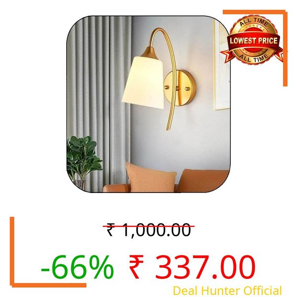 Avior Modern Design Wall Light/Wall Lamp for Bedroom, Living Room & Drawing Room (Gold)