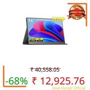 MagicRaven 16.0" 1200P 60Hz Portable Dual Monitor, Portable Laptop Monitor, Slim Lightweight Dual USB C HDMI Computer Monitor Gaming Display, Travel Monitor for PC Phone PS5/4 Xbox Switch