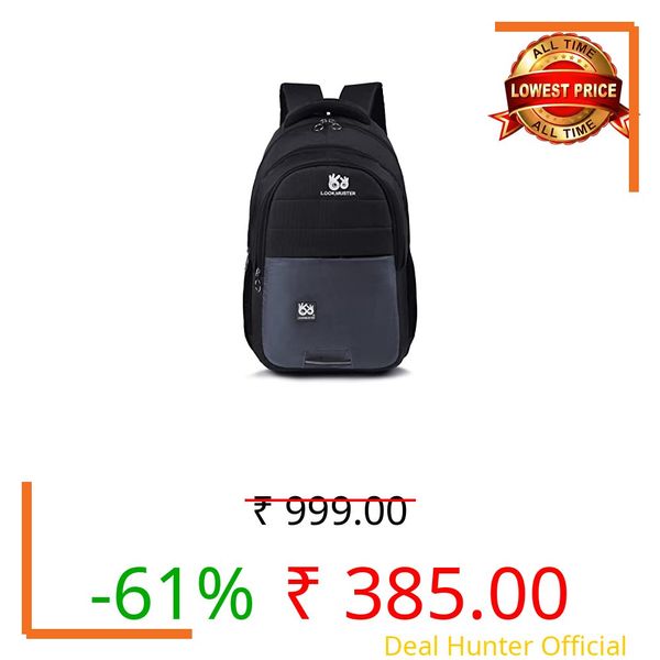 LOOKMUSTER Casual Waterproof Laptop Backpack/Office Bag/School Bag/College Bag/Business Bag/Travel Backpack