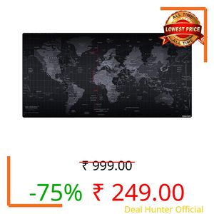 Sounce Gaming Mouse Pad, Large Extended Desk Mouse Pad, Non-Slip Spill-Resistant Mousepad with Special-Textured Surface, Anti-Fray Stitched Edges for Gamer/Office/Home 900L x 400B x 2H mm (Black)