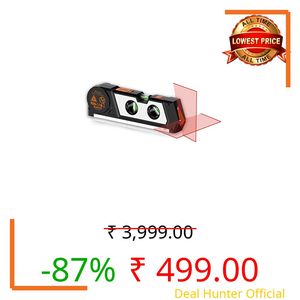 Laser Level Line Tool, 4 in 1 Multipurpose Standard Cross Line Laser Level, 10ft/3M Measure Tape Ruler, 3 Mode Laser Line,3 leveling bubble and Ruler Base for Picture Hanging, Home Renovation