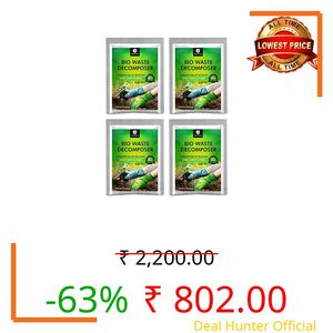 OrganicDews Bio Waste Decomposer (4 Kg) - Microbial Inoculum Accelerate Decomposition of Organic Kitchen Waste into Compost 4 Kg