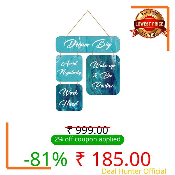 Zesta Motivational Wooden Wall Hanging Decorative Items/Hanging Home Wall Decor Items/MDF Decoration Items/Cute Wall Art For Living Room/Home Decor Items Living Room