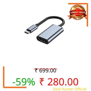 Mindorlen USB C to HDMI Adapter for Monitor, Laptop, TV, Projector - 4K HDMI to USB C Docking Station - MacBook Pro, iPad Air, Chromebook, XPS, TV