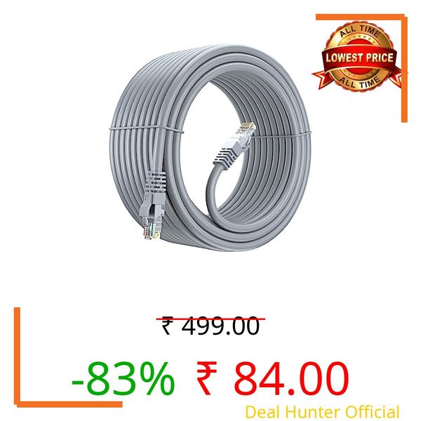 Sadow Cat6 High Speed Ethernet Cable, 1.5 Meter 550MHZ / 10Gigabit Speed UTP LAN Cable, Network Cable Internet Lan Cable RJ45 Wire, Patch Cord Gigabit Category 6 Wires for Gaming ,Modem, Router-Grey