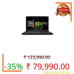 MSI Bravo 15 Gaming Laptop,AMD Ryzen 7 7735HS, 40CM FHD 144Hz Laptop (16GB/1TB NVMe SSD/Windows 11 Home/Nvidia GeForce RTX 4050, GDDR6 6GB/Black/2.25Kg), C7VEK-088IN