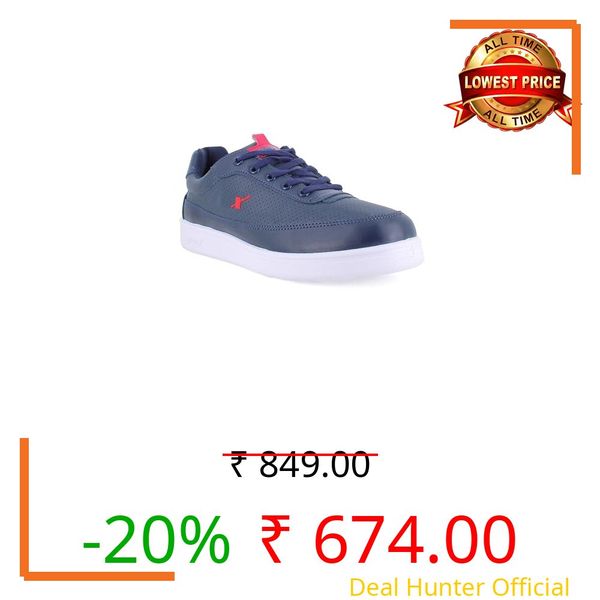 SPARX Casual Shoe SM-734 for Men – Lightweight, Stylish & Comfortable Lace-Up Casual Footwear, Office, Travel and Outdoor Activities Navy Blue