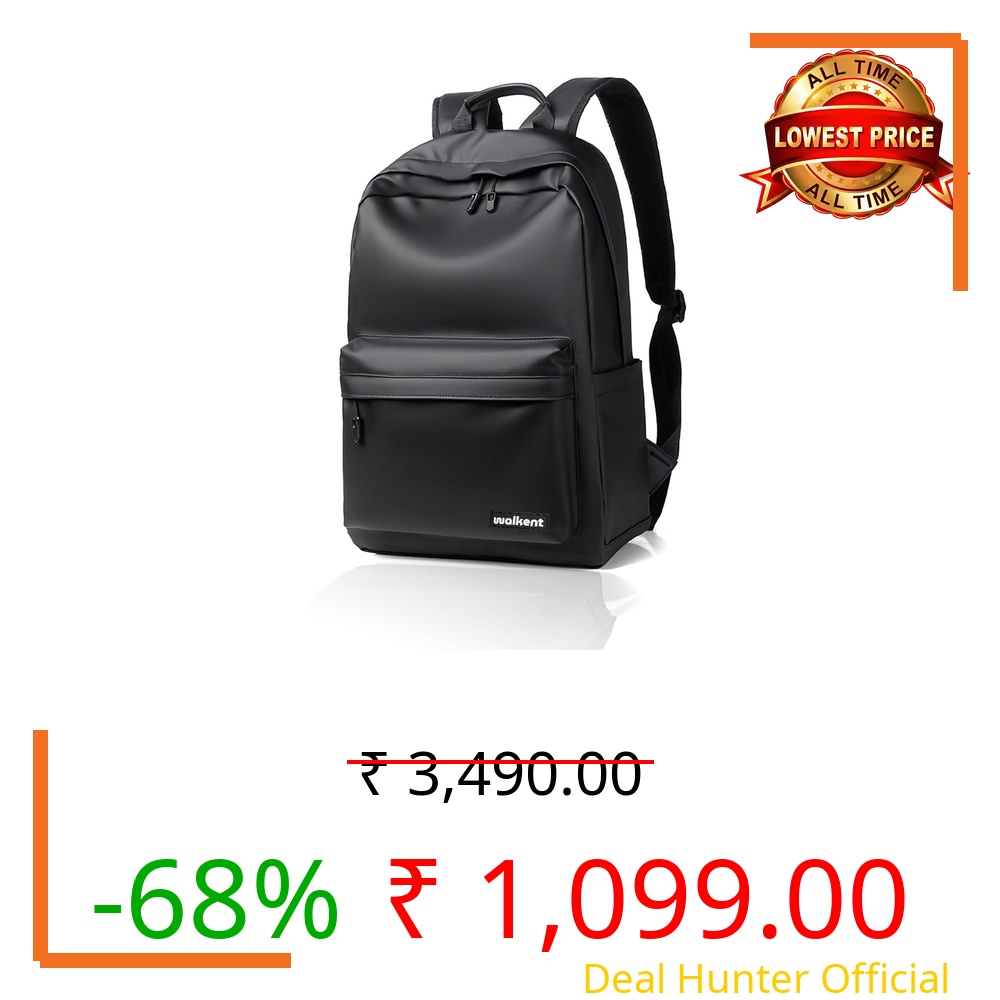 WALKENT Stylish 15.6" Laptop Bag, Rain Cover, Special Waterproof Silk Polyester Material, Cushioned Laptop Pocket for Office, College, Men & Women - Model Hazel, 20L