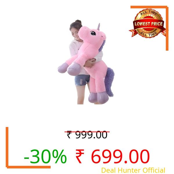 Fun4you Unicorn Plush Soft Toy - Pink - 75 cm