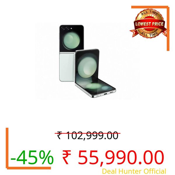 Samsung Galaxy Z Flip5 5G AI Smartphone (Mint, 8GB RAM, 256GB Storage)