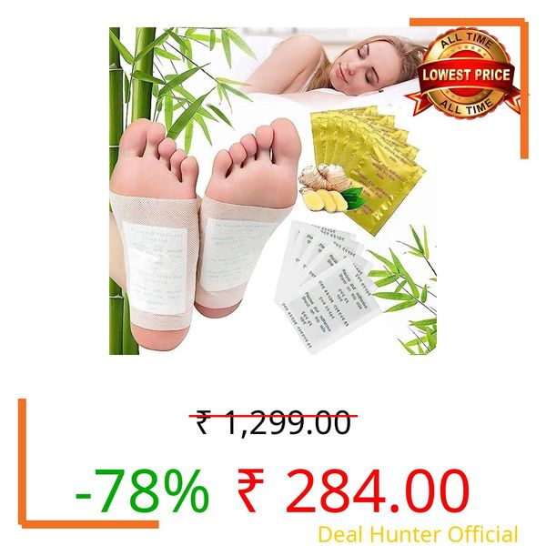 SWAMINE Detox Foot Patches Pain Relief Detox Patch Cleansing Toxin Remover Foot Pads Detoxify Stress Relief Sleep Patch For Detoxification For Men And Women (60 Patches)