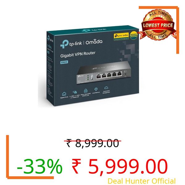 VPN | Multi-WAN | Single_Band 1000 Mbps | Up to 3 Gigabit WAN Ports | Firewall SMB Router | Load Balancer Router gigabit