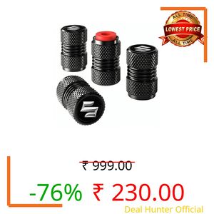 Greenworld Black Metal Car Tyre Valve Cap Air Cap Car Tyre Valve Stem Cap Air Covers with Logo