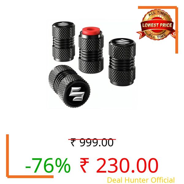Greenworld Black Metal Car Tyre Valve Cap Air Cap Car Tyre Valve Stem Cap Air Covers with Logo
