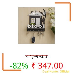 Webelkart Premium Wooden House Keys Hanger Key Holder for Home/Office Decor, Key Holder for Wall Decor (Model-1)