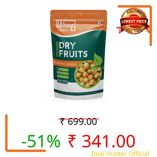 Wooq Organic Himalayan Garlic/Kashmiri Lehsun 250g- Premium Himalayan Single Clove Garlic, Snow Mountain Allium Sativum