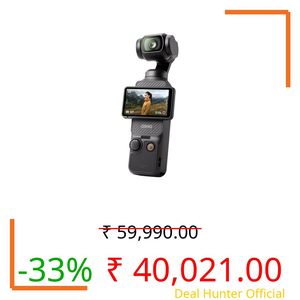 DJI Osmo Pocket 3, Vlogging Camera with 1'' CMOS & 4K/120fps Video, 3-Axis Stabilization, Fast Focusing, Face/Object Tracking, 2" Rotatable Touchscreen, Small Video Camera for Photography, YouTube