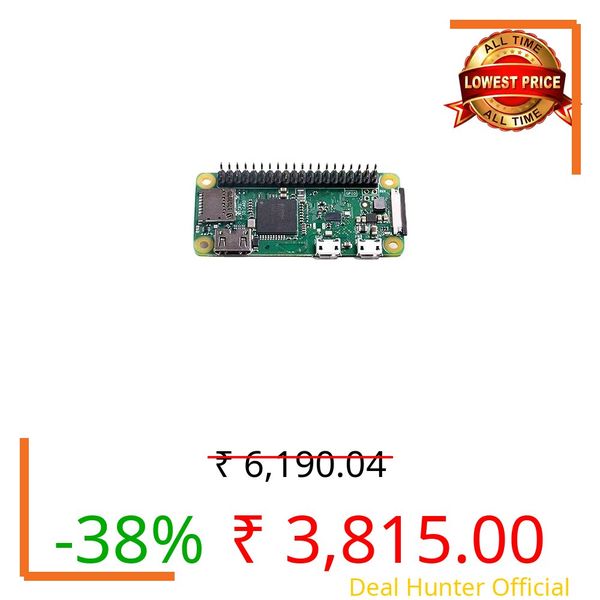 Raspberry Pi Zero WH, WiFi/Bluetooth 4.1, Bluetooth Low Energy, HAT Compatible 40-pin Header, CSI Camera Connector, USRT, SPI, I2C, with headers