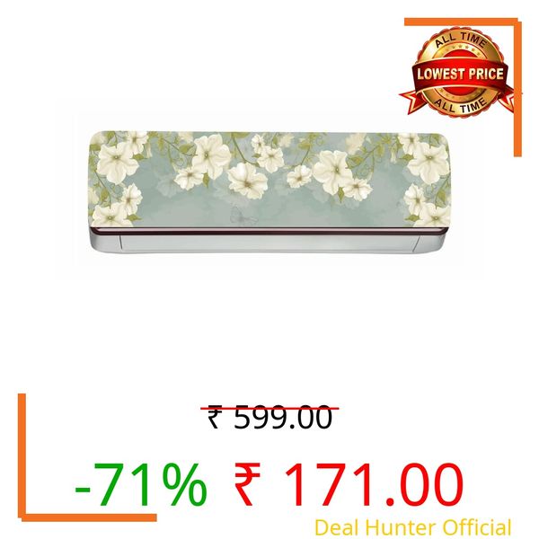 DreamKraft Decorative Flower AC Sticker (Multicolor PVC Vinyl 30cm x 91cm)-AC320-Self-Adhesive