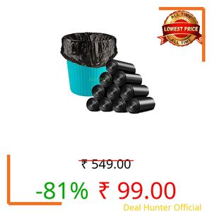 AJAPOR Biodegradable Garbage Bags (Medium Size 48×54 cm) (30 Bags)(Pack Of 1) Dustbin Bags For Home Office Kitchen Hospital/Garbage Covers/Waste Bags