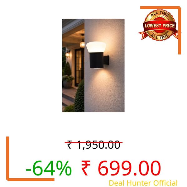 FILLISKA Acrylic Ufo Style Indoor/Outdoor Luxurious Wall Lamp Wtih Up/Down Warmwhite Light (Ufo-459)
