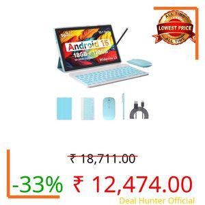 Android 13 Tablet with Keyboard, 2024 Newest 10 Inch 2-in-1 Tablet, 8GB RAM+128GB ROM/1TB Expandable Tablet PC, Quad-Core 2.0GHz CPU 10 Inch HD Screen, 2.4G/5G WiFi 6 BT 5.0 Tablet with Case
