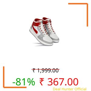 AADI Men's Red and Grey Synthetic Leather Outdoor Casual Boot MRJ1989_06