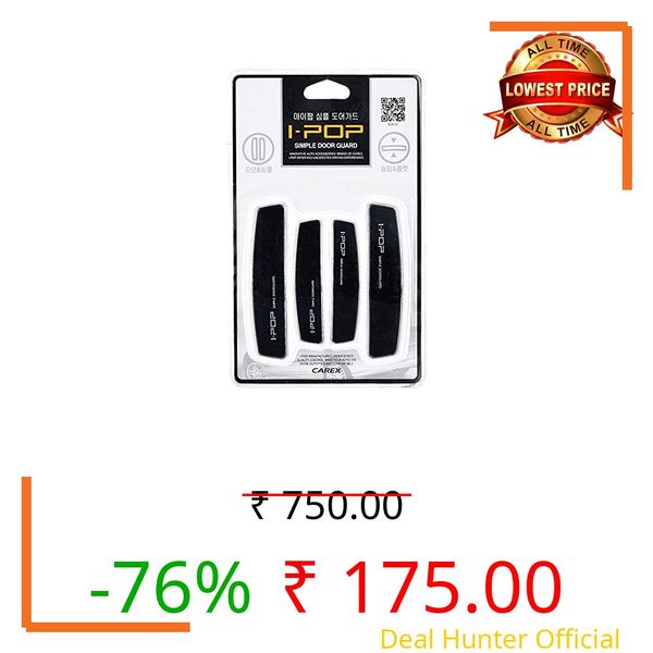 NDI- I-POP Slim Door Edge Bumper Protector Guard Black Chrome Coat (4 pcs) for Toyota Tundra