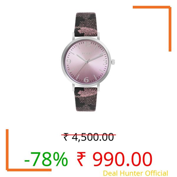 FCUK Analog Purple Dial with Printed Strap Women's Watch-FK00031B