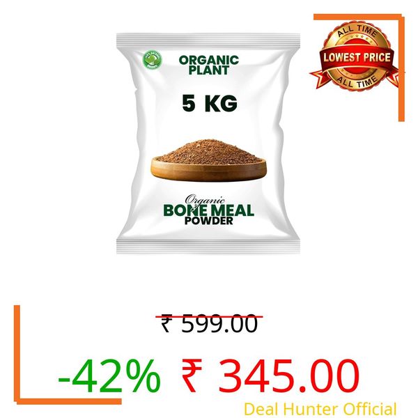Organic Plant Bone Meal (5KG) | For Plants Home Gardening | Steamed Bone Meal Natural Plant Fertilizer |