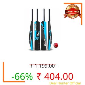Jaspo Dominator Venom Edition 34 Inches Plastic Cricket Bat+Ball Octopus Grip|Best for Practicing-Recommended to Play with Soft Rubber, Tennis/Wind Ball.