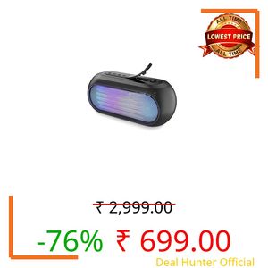 Cospex RGB Colorful Light Bluetooth Speaker with 7 Led Colors and 6 Light Modes, Mixed Color Flashes That sync with The Beat, Compatiable for All Smartphones_M17