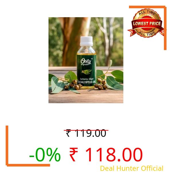 OOTY ORIGINALS - Eucalyptus Oil/Nilgiri Oil 30ml