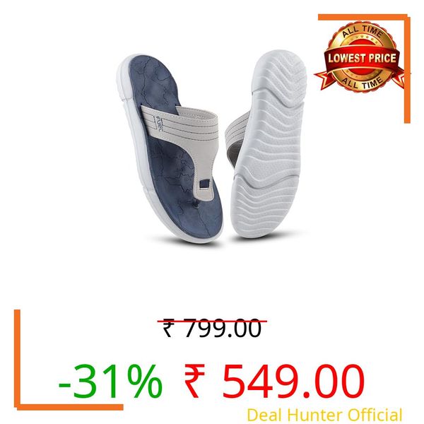 FUEL Safari Slippers for Men Outdoor & Indoor Comfort Flip-Flop Slippers Lightweight, Comfortable, Non-Slip Stylish Thong Slipper for Male Daily Use Bottom Slip-on, Casual Footwear