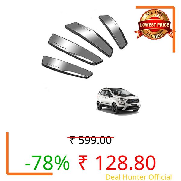 Autokaar Status Car Door Edge Guard Scratch Protector Silver Universal for Ford Figo/Fiesta/Endeavour/Ecosport