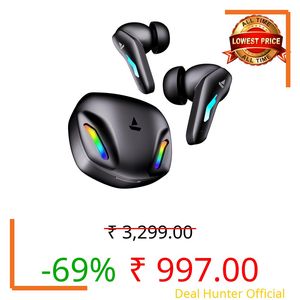 boAt Immortal 100 in Ear TWS Earbuds(Black Sabre)