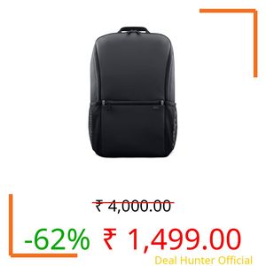 Dell EcoLoop CP3724 Laptop Backpack |Water-Resistant Recycled Polyester | Lightweight Design, Padded Compartment, Anti-Scratch Lining & Comfortable Shoulder Straps