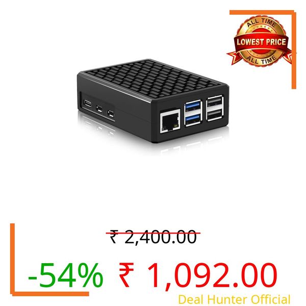 REES52 Aluminum Case for Raspberry Pi 5, Pi 5 Armor Case with Cooling Column and Thermal Pads for Raspberry Pi 5 4GB/8GB