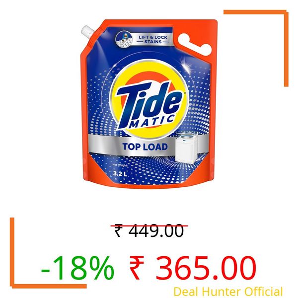 Tide Matic Liquid Detergent 3.2L Top Load Washing Machine