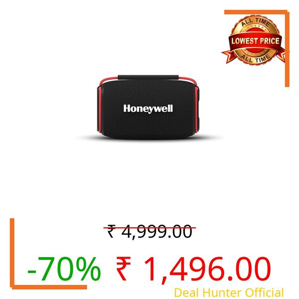 Honeywell Suono P400 Bluetooth 5.3 Wireless Portable Speaker, 15W Output, Deep Bass, 10H Playtime, IPX6, TWS Pairing, RGB Lights, SD/AUX/Type-C Support, Built-in Mic, 78mm Drivers, 2-Year Warranty