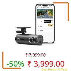 70mai M200 HDR DashCam 3, STARVIS 2 IMX662, 1080P with HDR Imaging, F1.8 Large Aperture, MaiColor Vivid+ Solution, Voice Control, WiFi, Optional Parking Mode, Upto 128GB Supported (M200)