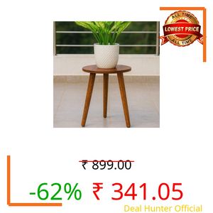 WOOYNEX WOODEN Multifunctional Plant Stand - Modern Home Decor, Wood Planter Holder for Flower Pots, For Living Room Bedroom Balcony Indoor and Outdoor - Kids Stool-(Natural)