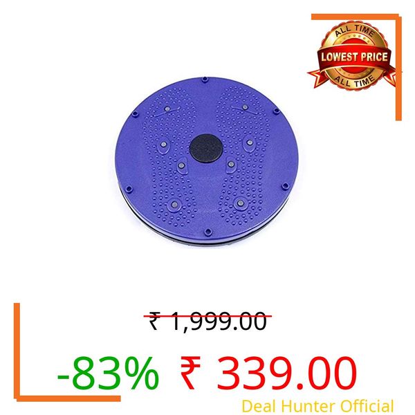 Raptas Twister Board for Waist Twisting Exercise | Fitness & Aerobic Twister Disc with 6 Magnets | Perfect Abs Workout Equipment to Trim Waist, Arms, Hips, and Thighs | Full Body Home Gym Exercise Tool for Men & Women