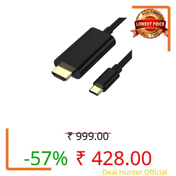 USB C to HDMI Cable（6FT）, [4K, High-Speed] USB Type C to HDMI Cable for Home Office, [Thunderbolt 3/4 Compatible] for Chromebook,for MacBook Pro/Air 2023,for iPad Pro, for iMac, for XPS 17, S23